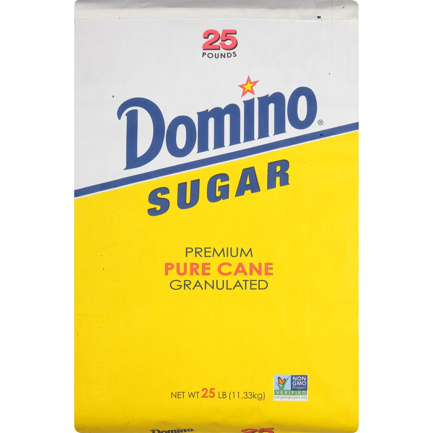 DOMINO Pure Cane Granulated SUGAR - 25LB/1pk