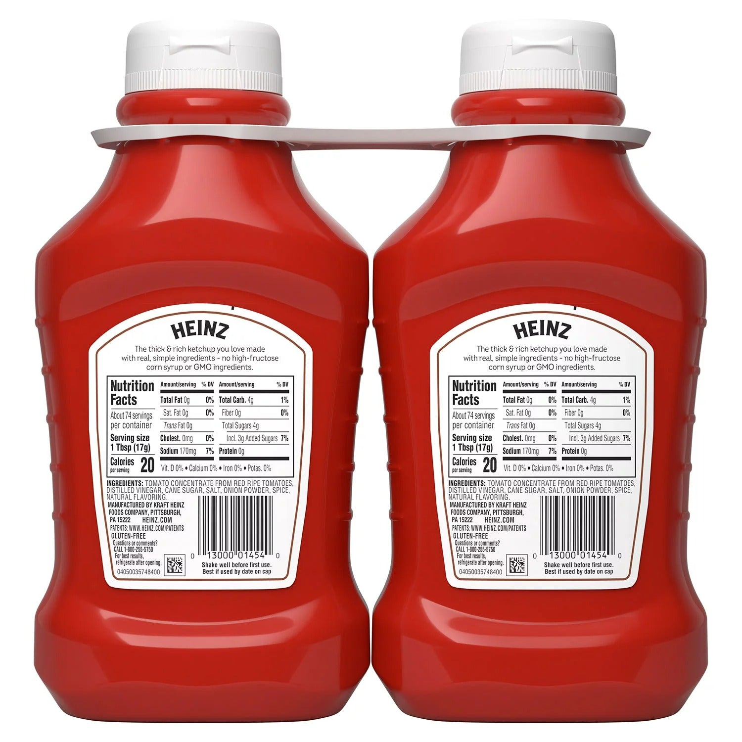 Heinz Simply Tomato Ketchup - 44oz/2pk