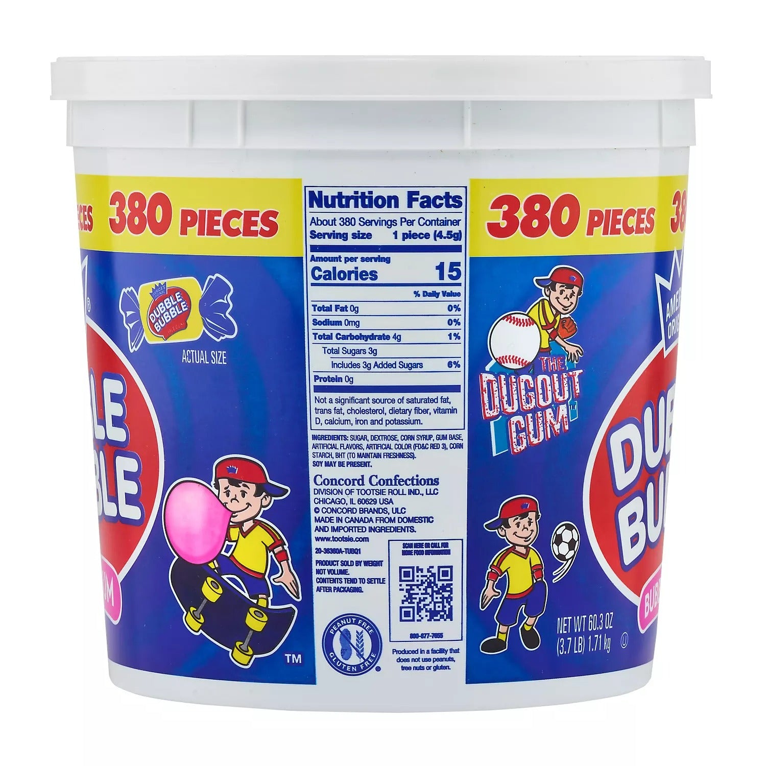 Dubble Bubble Bubble Gum - 3.7lbs/1pk