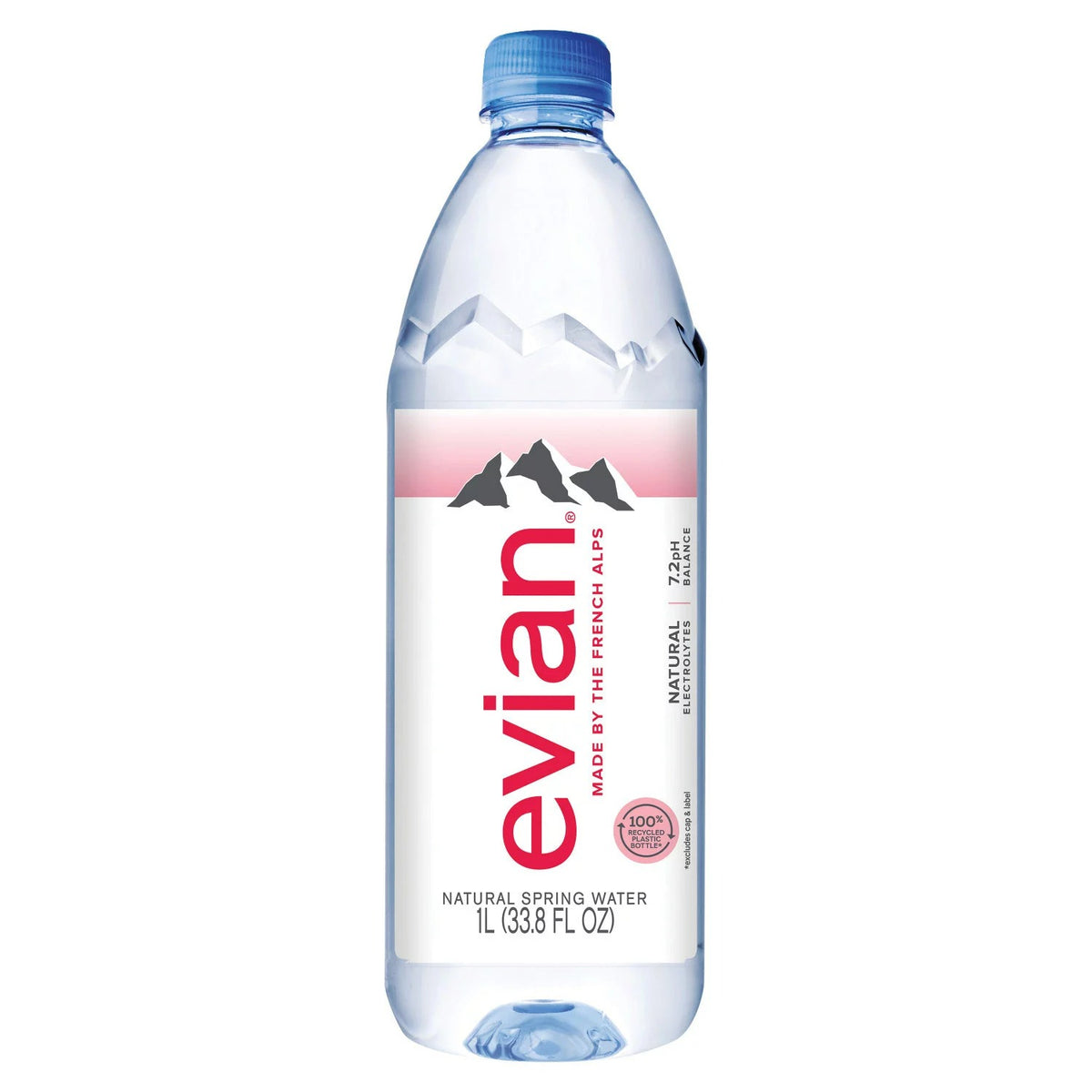 Evian Natural Spring Water - 1L/12pk
