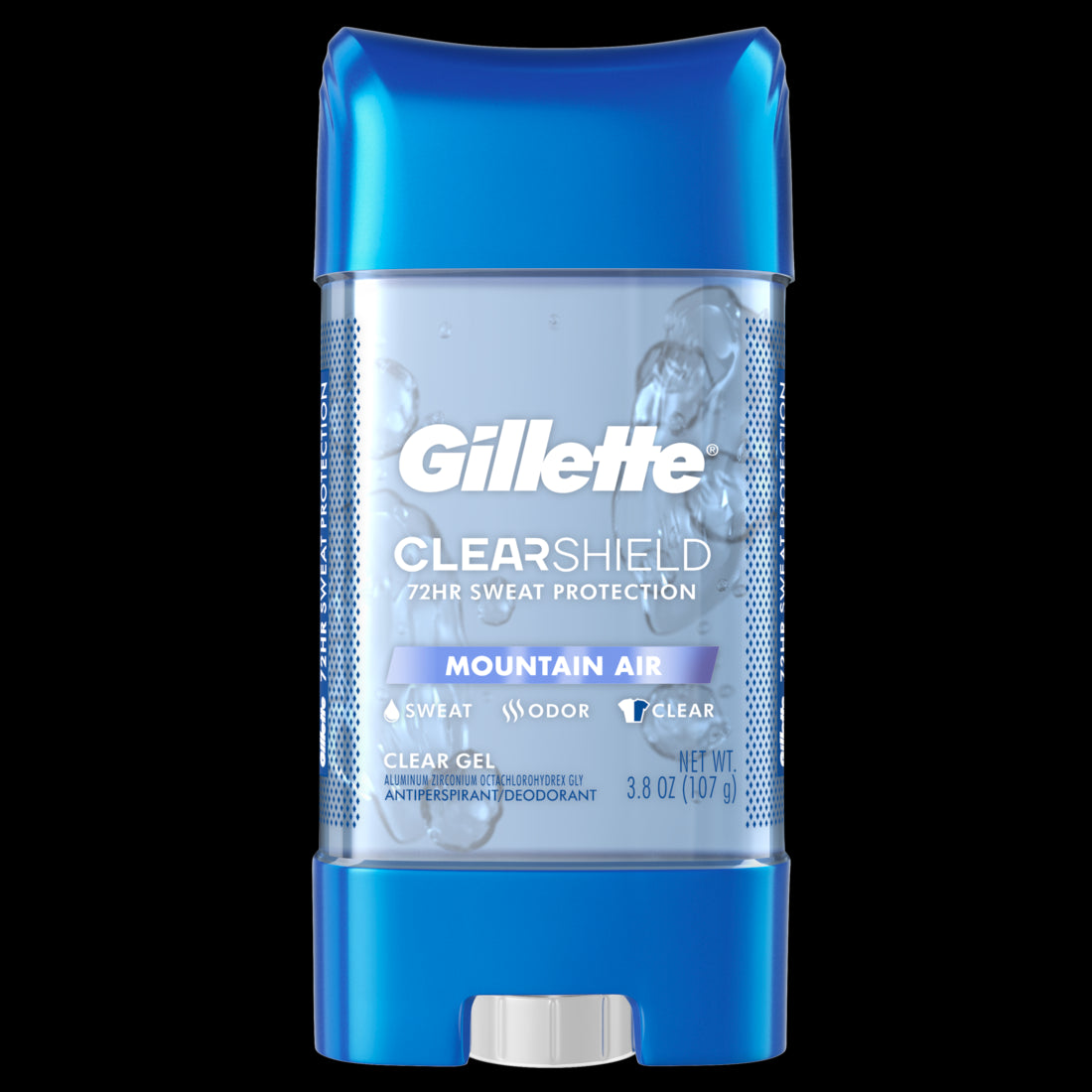 Gillette Clear Gel Antiperspirant and Deodorant for Men Mountain Air Scent - 3.8oz/12pk