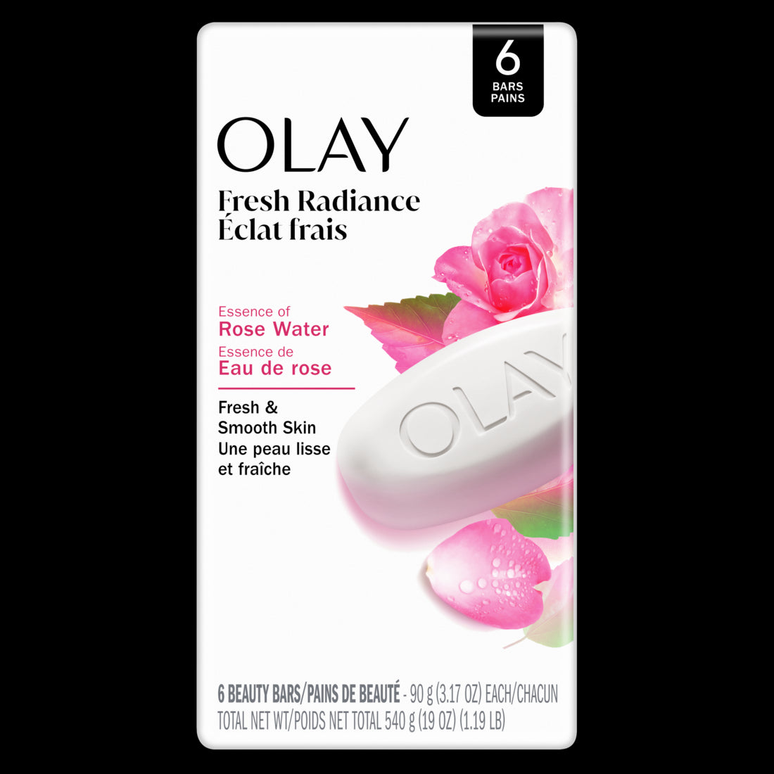 Olay Fresh Radiance Essence of Rose Water Beauty Bar - 3.17oz/6pk
