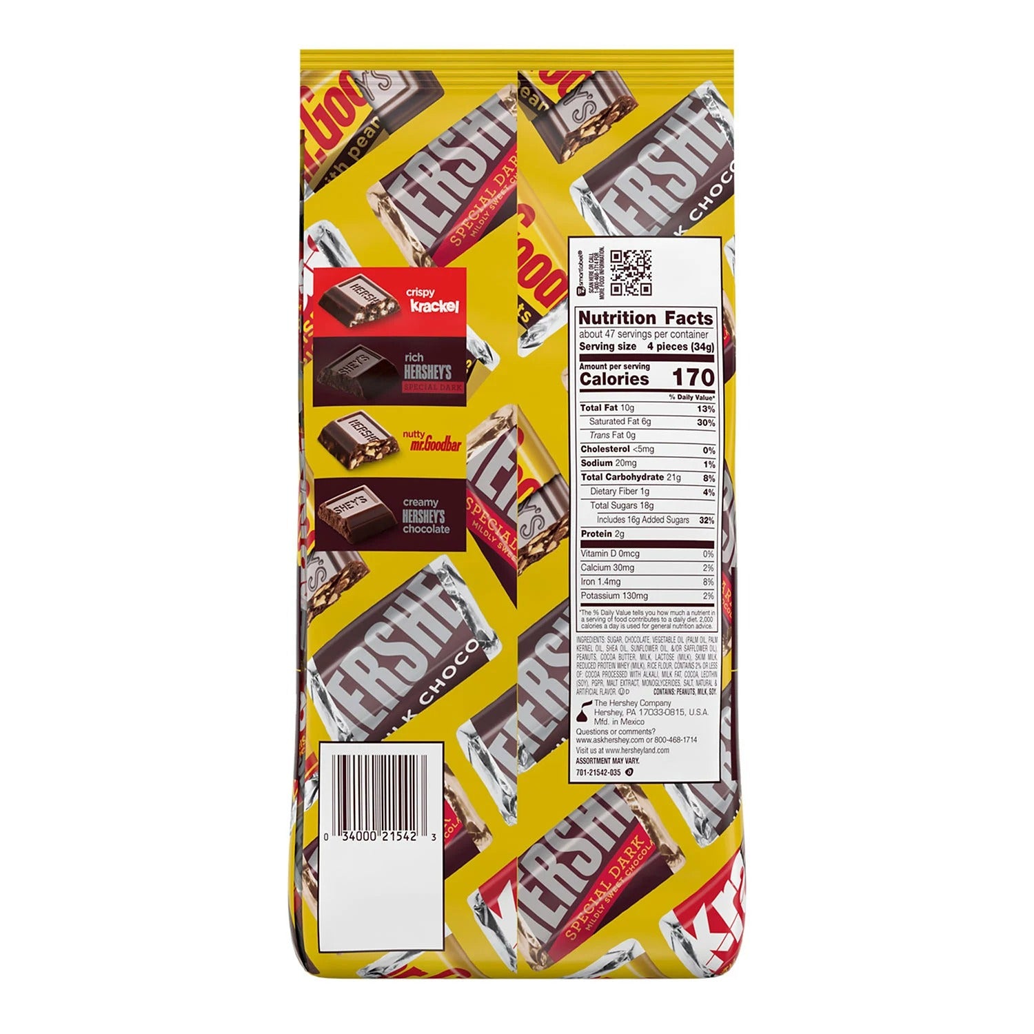 Hershey Miniatures Individually Wrapped - 56oz/1pk