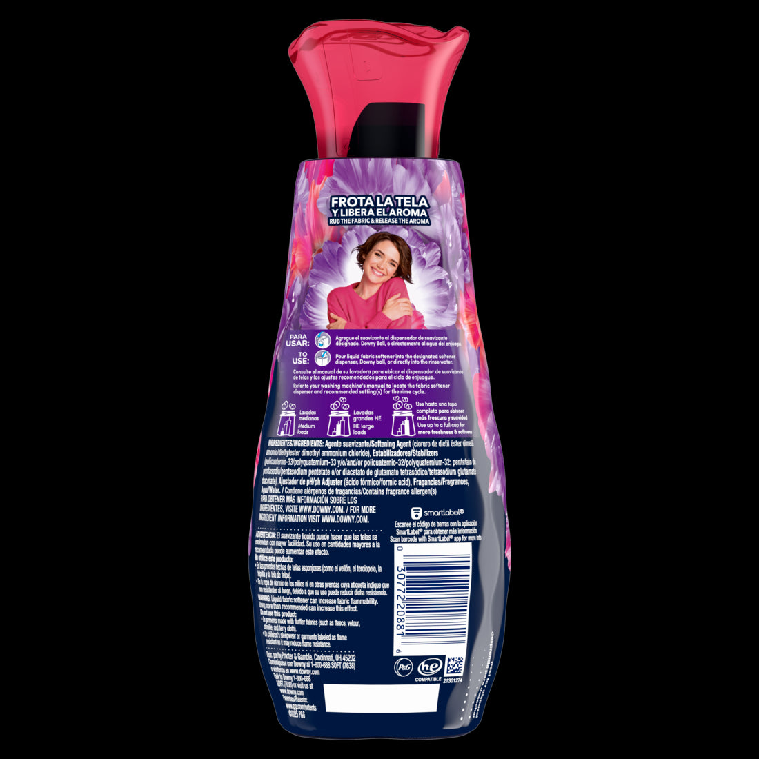 Downy Intense Fabric Softener Liquid Floral Scent 32 loads In-Wash Liquid Fabric Softener and Laundry Conditioner - 24oz/4pk