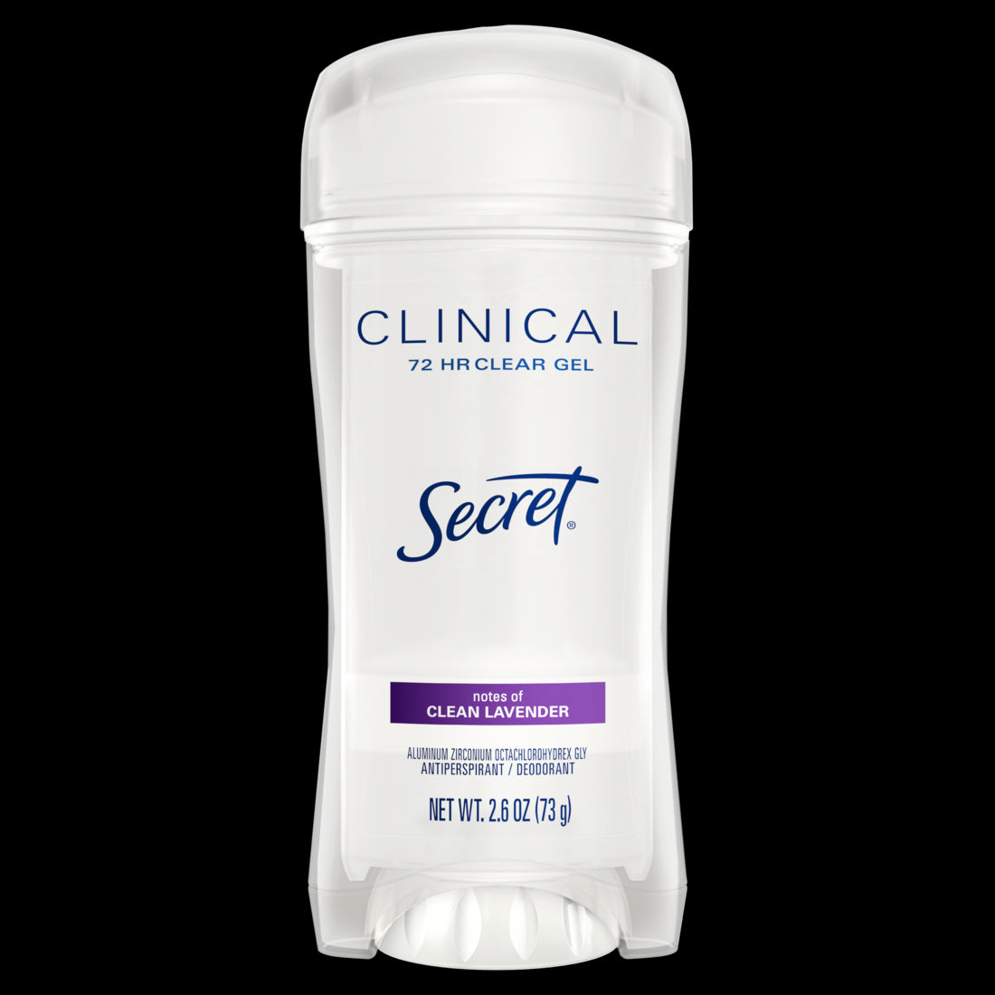Secret Clinical Strength Clear Gel Antiperspirant and Deodorant for Women Clean Lavender - 2.6oz/12pk