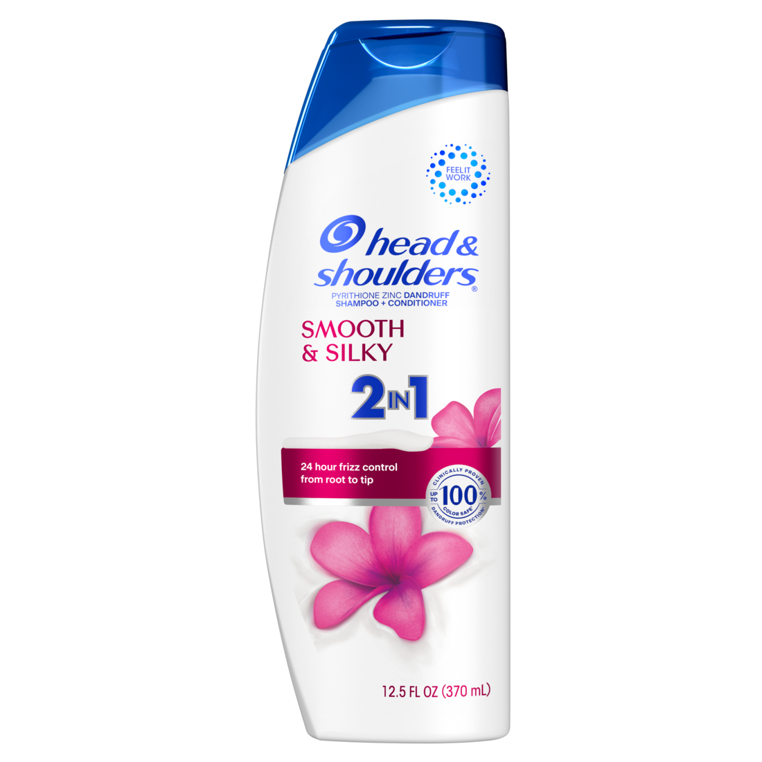Head & Shoulders 2 in 1 Dandruff Shampoo and Conditioner Smooth and Silky - 12.5oz/6pk