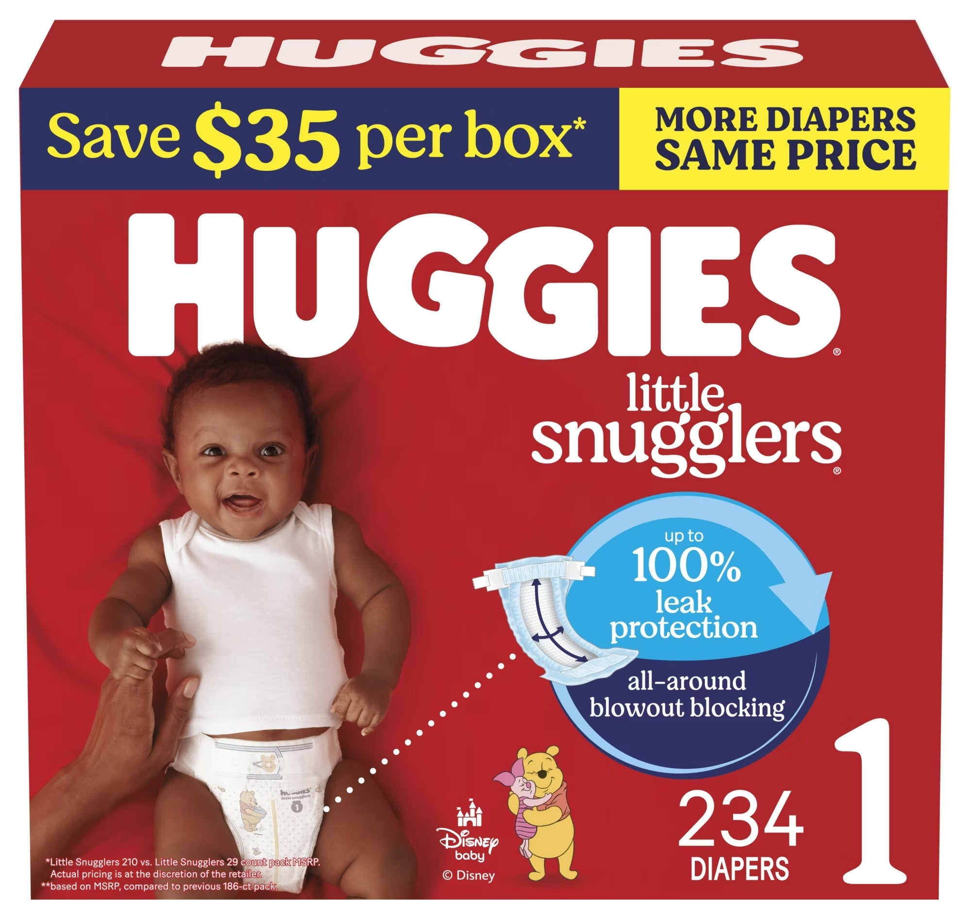 Huggies Little Snugglers Baby Diapers Size 1 - 234ct/1pk