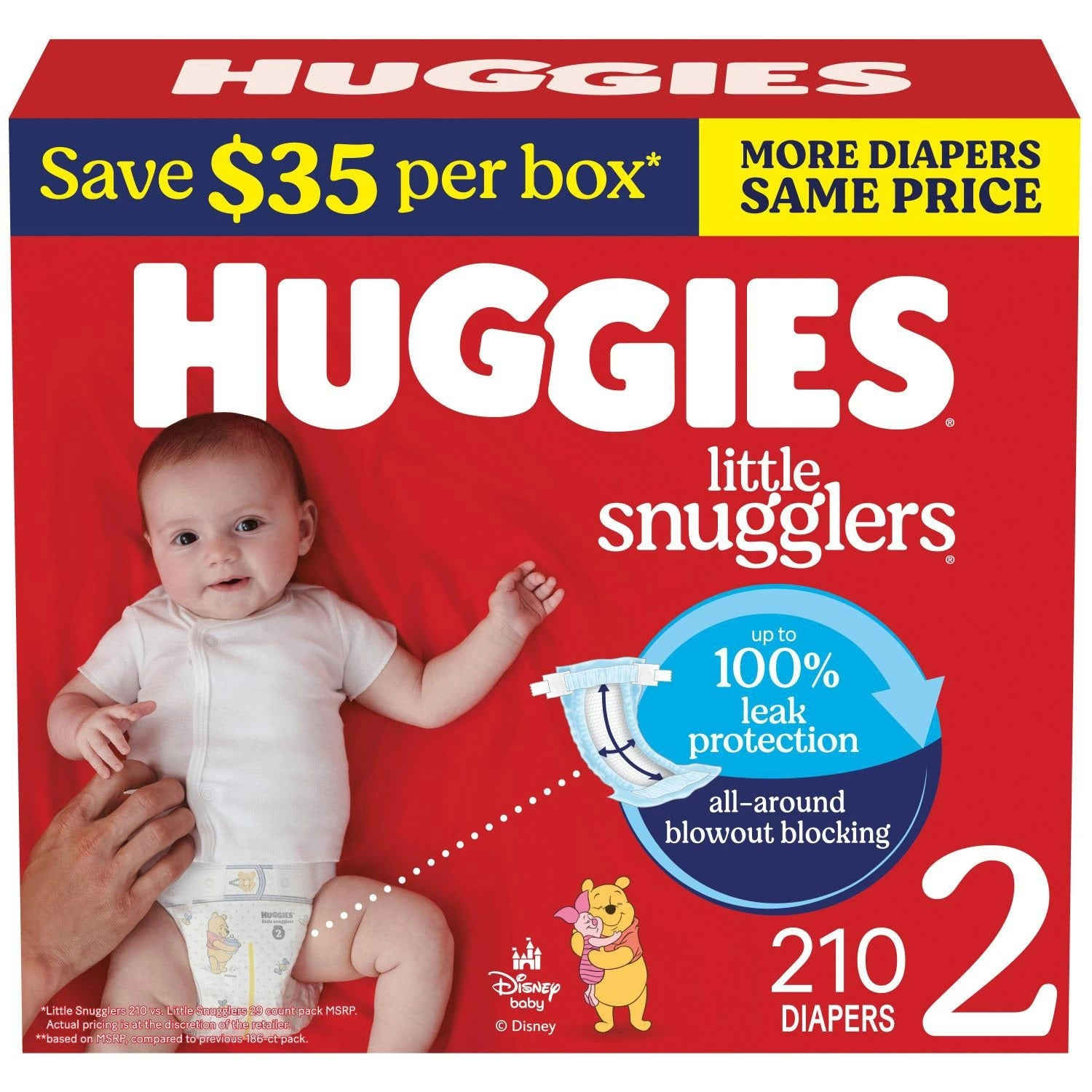 Huggies Little Snugglers Baby Diapers Size 2 - 210ct/1pk