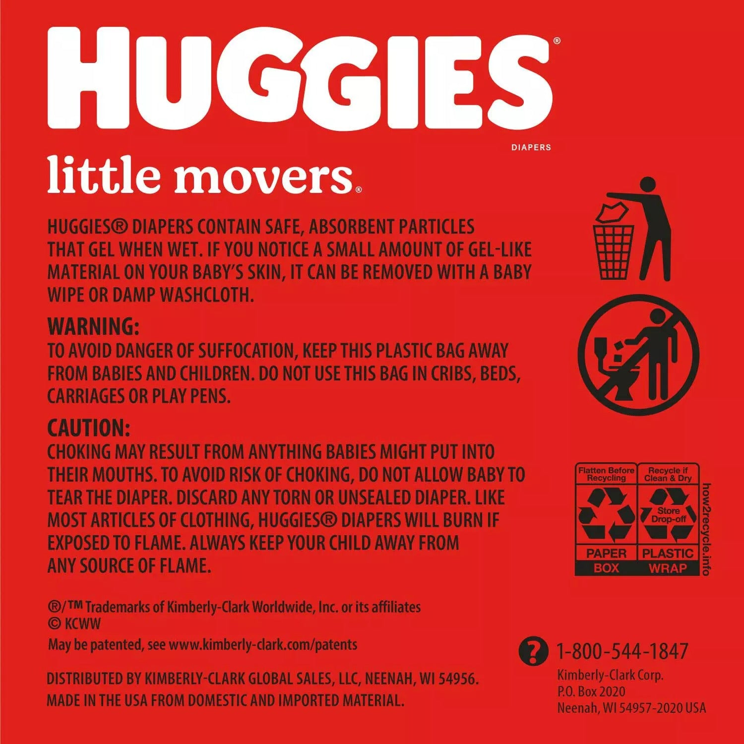 Huggies Little Movers Baby Diapers Size 3 - 192ct/1pk