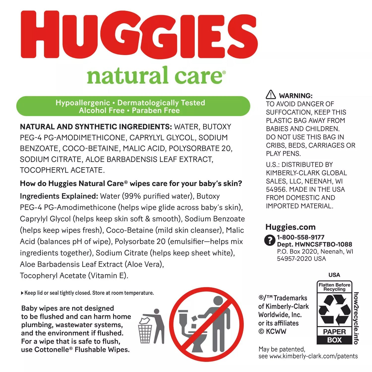 Huggies Natural Care Sensitive Baby Wipes Fragrance Free - 1,088ct/1pk