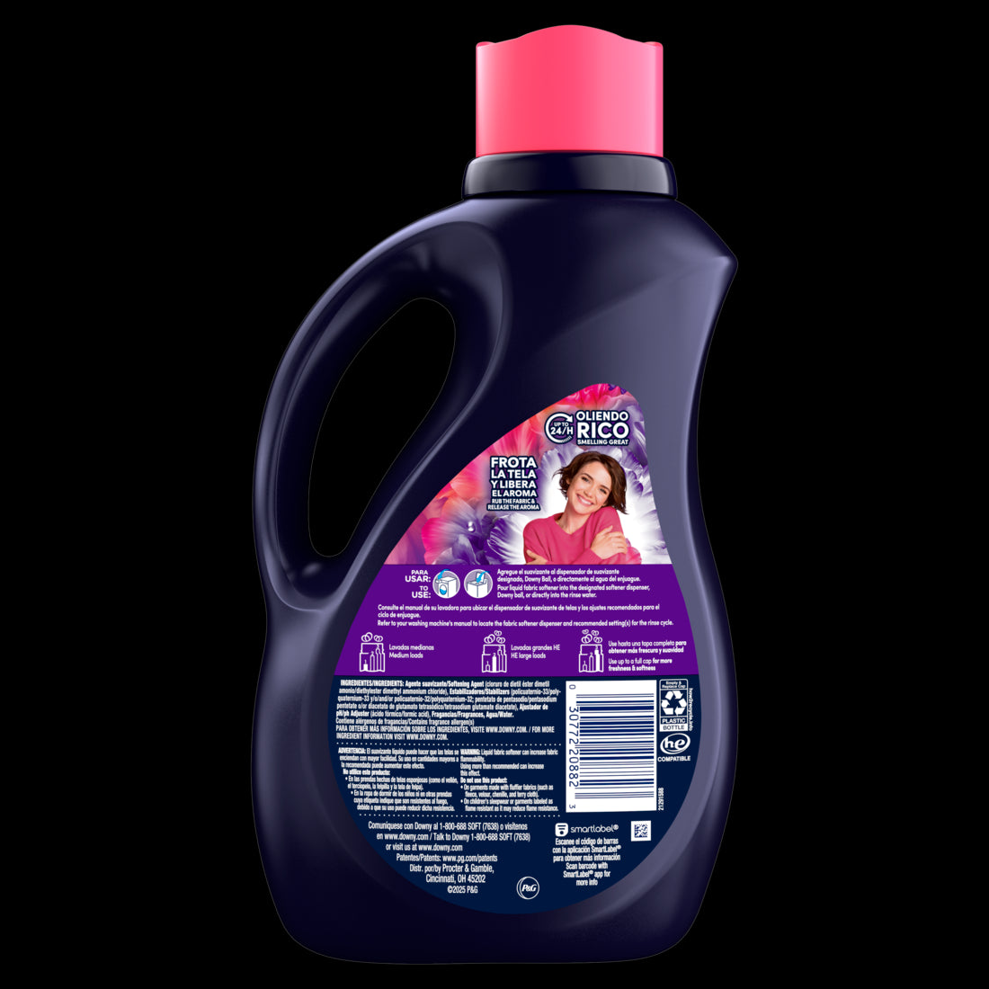 Downy Intense Fabric Softener Liquid Floral Scent 105 loads In-Wash Liquid Fabric Softener and Laundry Conditioner - 77oz/4pk