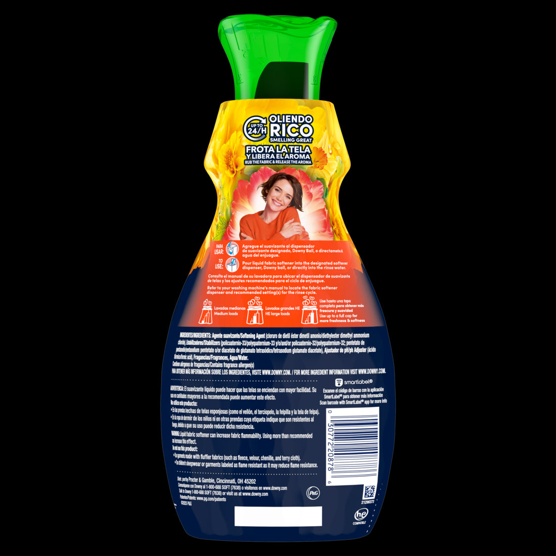 Downy Intense Fabric Softener Liquid Purity Scent 44 loads In-Wash Liquid Fabric Softener and Laundry Conditioner - 32oz/4pk