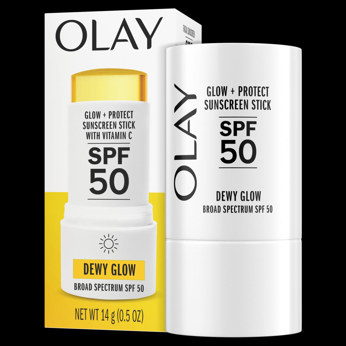 Olay Glow & Protect SPF 50 Face Sunscreen Stick Fragrance Free Dewy Finish Sunscreen Stick with SPF 50 Broad Spectrum Sunblock for All Skin Types - 0.5oz/12pk