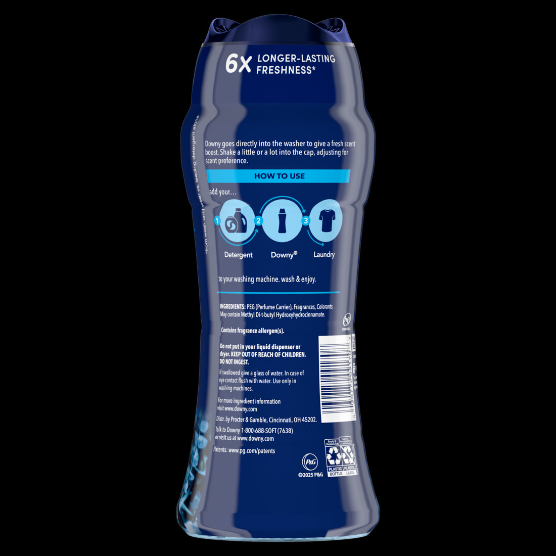 Downy Balance In-Wash Laundry Scent Booster Beads Crisp Rain and Blue Eucalyptus scent laundry scent beads Long-lasting Freshness - 13.4oz/4pk