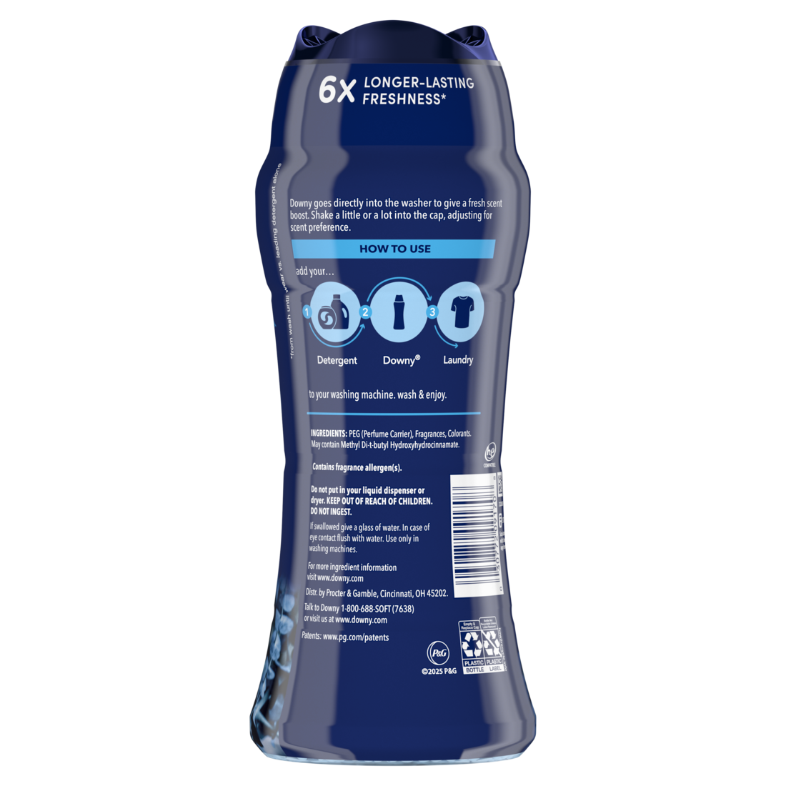 Downy Balance In-Wash Laundry Scent Booster Beads Crisp Rain and Blue Eucalyptus scent laundry scent beads Long-lasting Freshness - 13.4oz/4pk