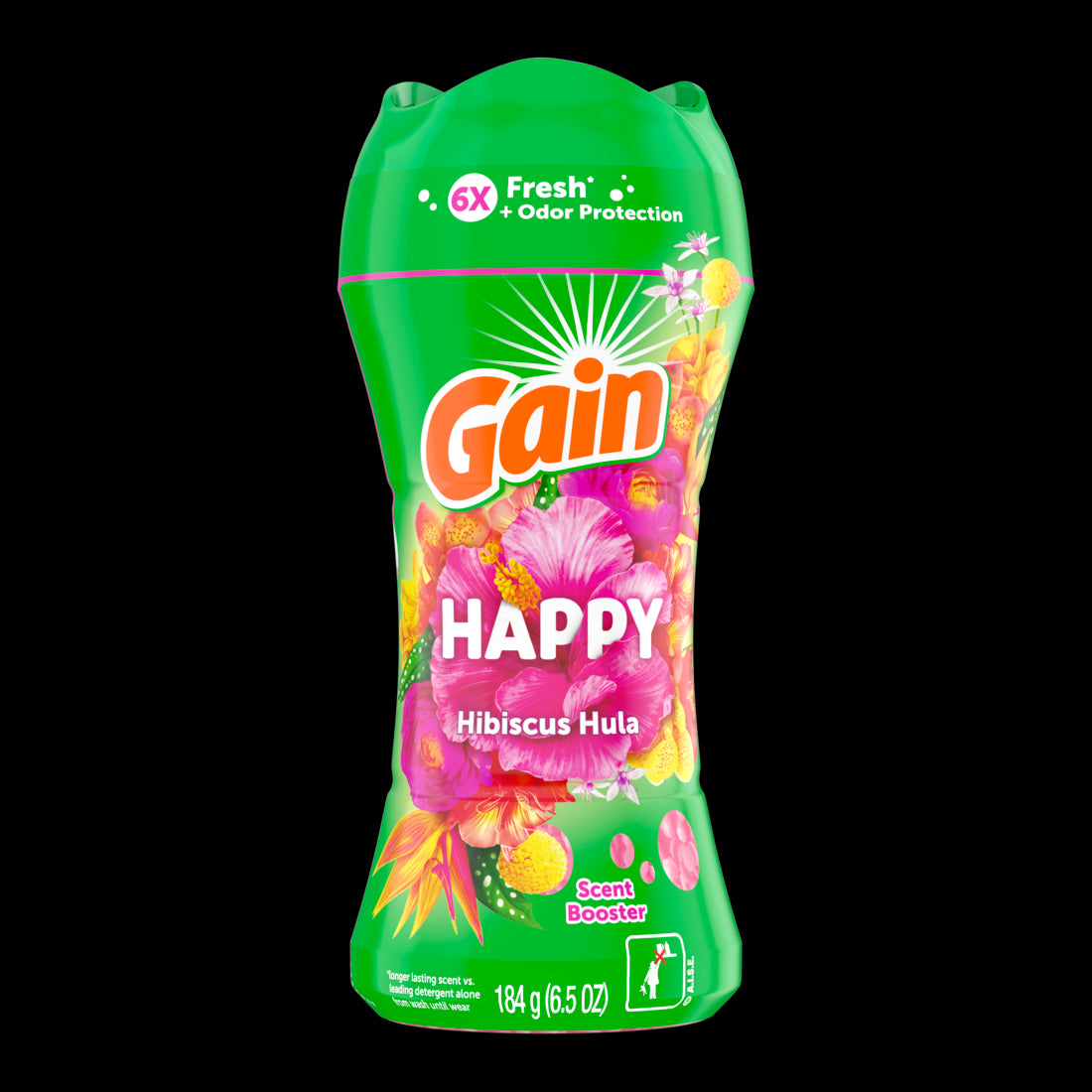 Gain In-Wash Laundry Scent Booster Beads Happy - 6.5oz/4pk