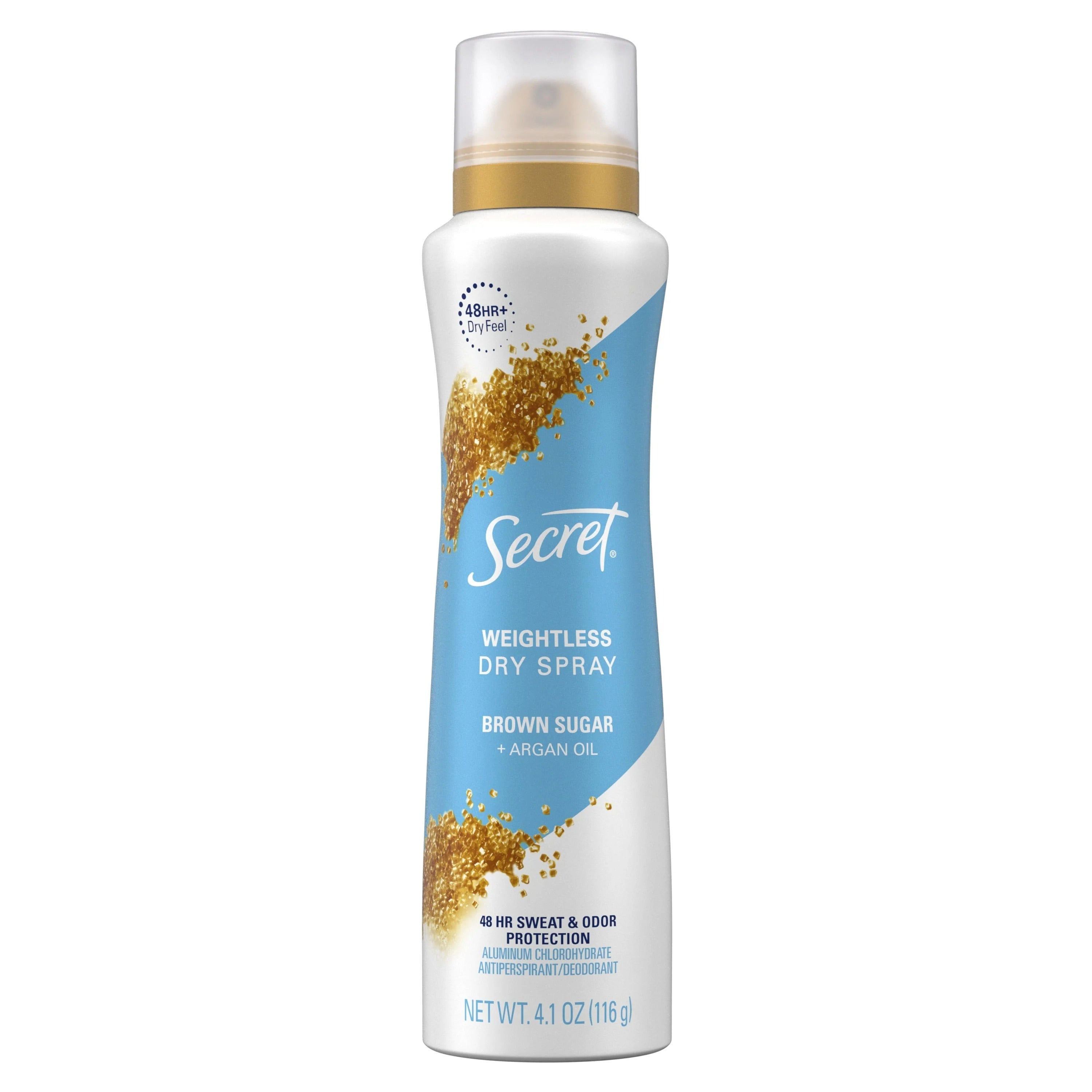 Secret Dry Spray Antiperspirant Deodorant for Women Brown Sugar - 4.1oz/12pk