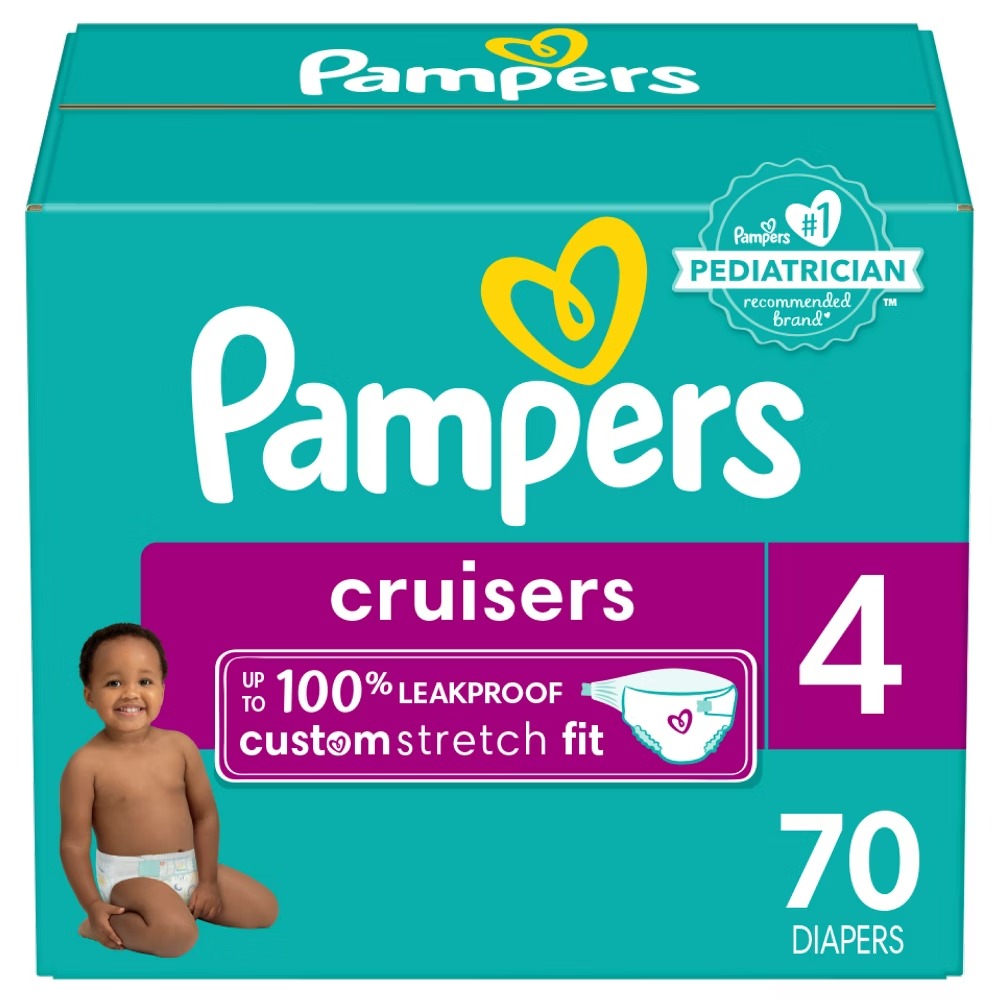 Pampers Cruisers Diapers Super Pack Size 4 - 70ct/1pk