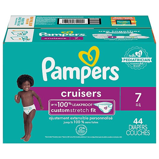 Pampers Cruisers Diapers Super Pack Size 7 - 44ct/1pk