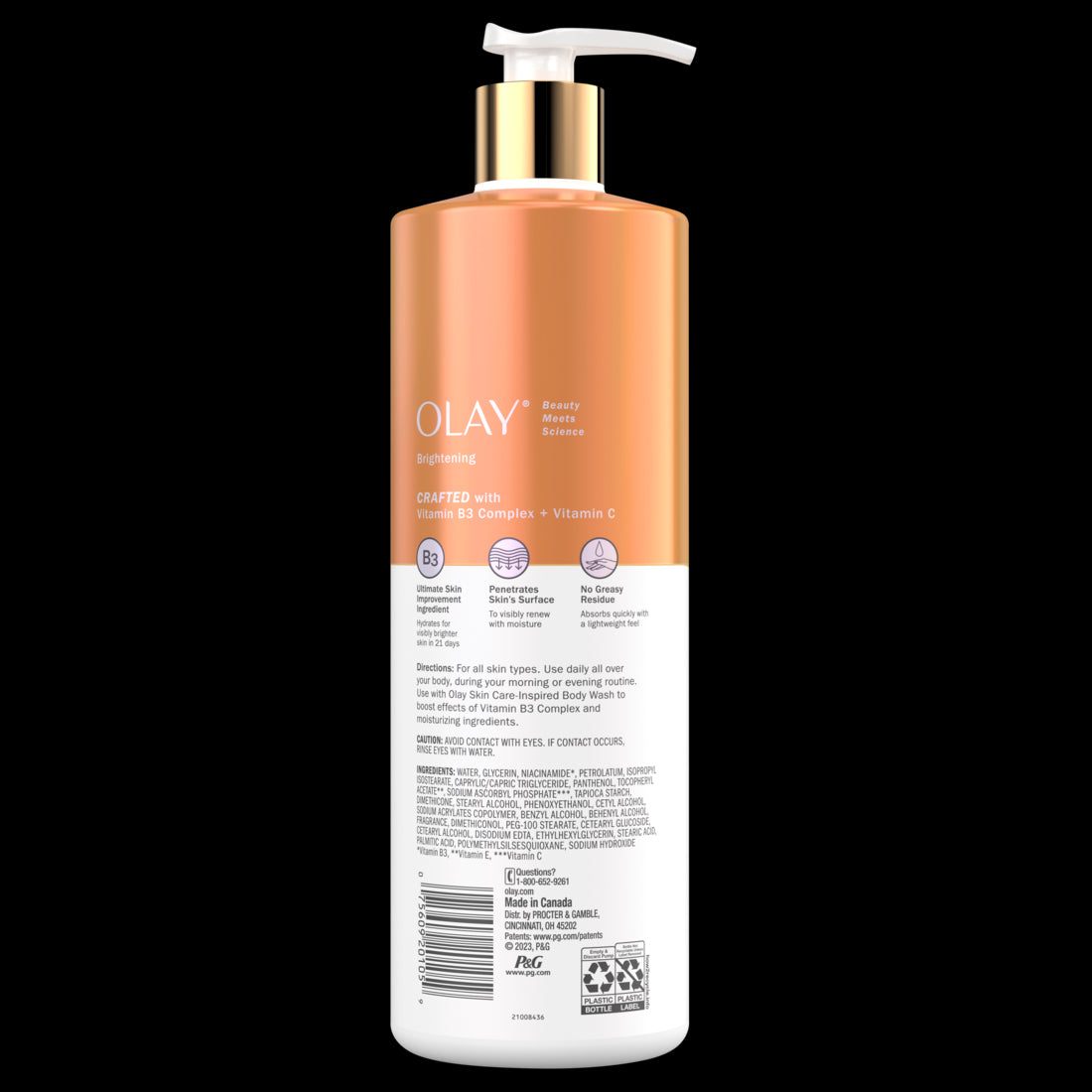 Olay Revitalizing & Hydrating Hand and Body Lotion with Vitamin C Pump - 17oz/6pk