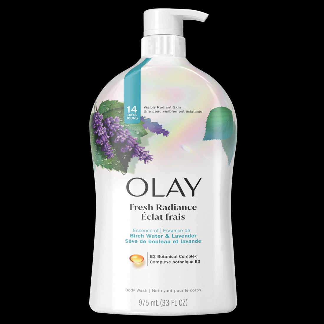 Olay Fresh Outlast Body Wash Notes Of Birch Water & Lavender - 33oz/4pk