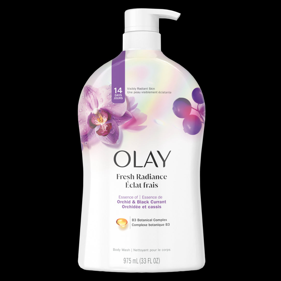 Olay Fresh Outlast Body Wash Orchid & Black Currant - 33oz/4pk