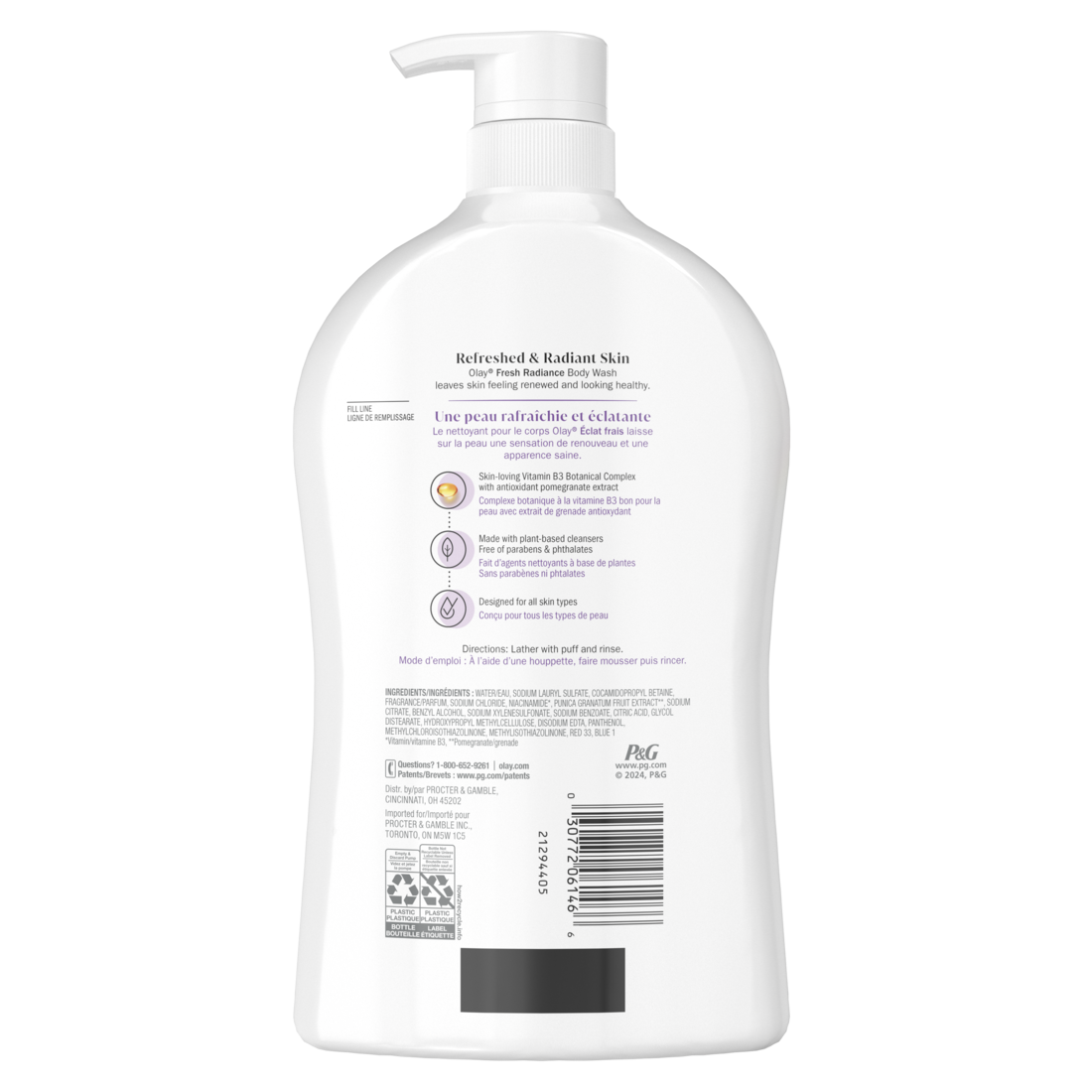 Olay Fresh Outlast Body Wash Orchid & Black Currant - 33oz/4pk