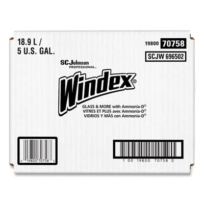 Windex Glass Cleaner with Ammonia-D Bag-in-Box Dispenser - 5gal/1pk