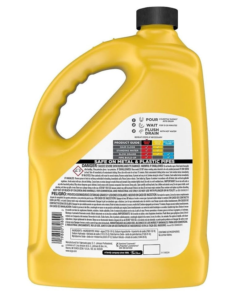 Drano Max Gel - 128oz/4pk