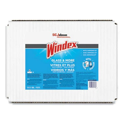 Windex Glass Cleaner with Ammonia-D Bag-in-Box Dispenser - 5gal/1pk