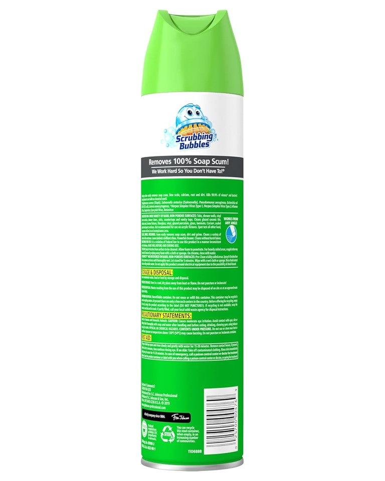 Scrubbing Bubbles Disinfectant Restroom Cleaner Rain Shower Scent - 25oz/12pk