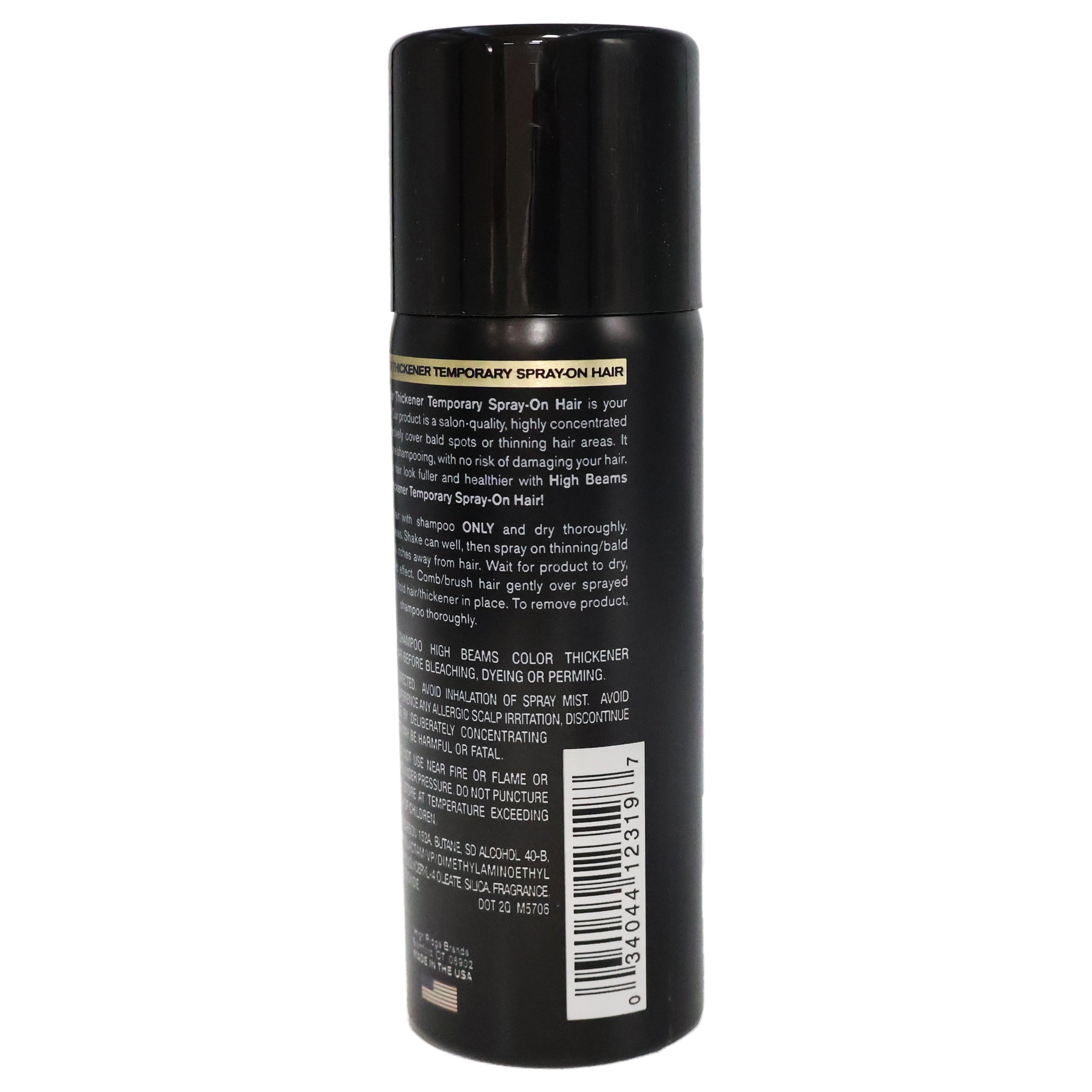 High Beams Color Thickener Jet Black - 2.7oz/6pk