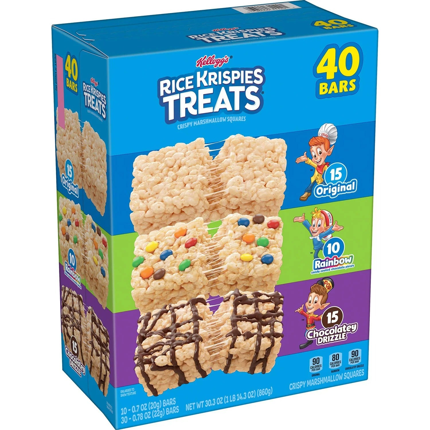 Kellogg's Rice Krispies Treats Variety Pack 0.7-0.78oz - 40ct/1pk