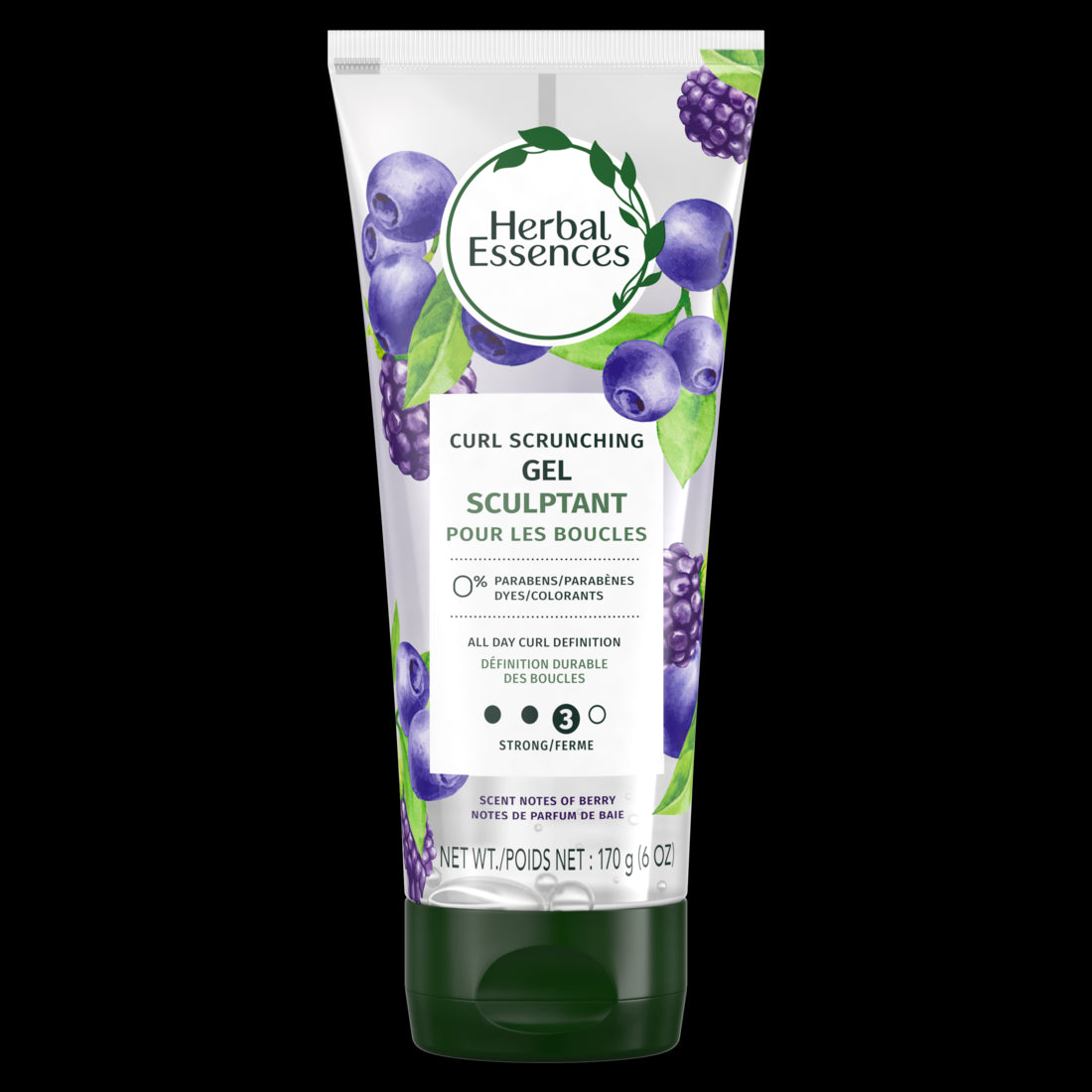 Herbal Essences Curl Scrunching Hair Spray Gel Curly Hair Gel  24-hour Hold and Frizz Control - 6oz/12pk