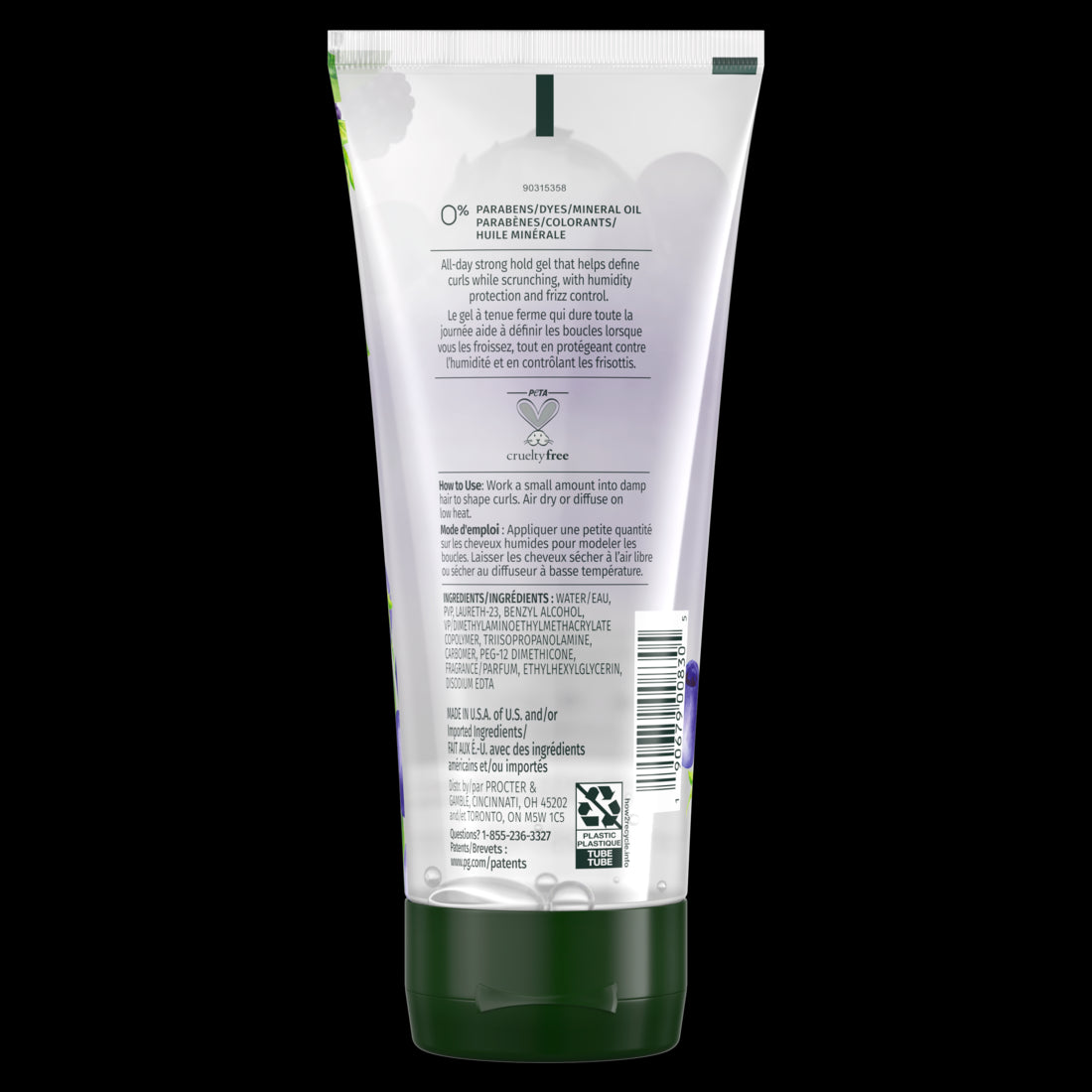 Herbal Essences Curl Scrunching Hair Spray Gel Curly Hair Gel  24-hour Hold and Frizz Control - 6oz/12pk