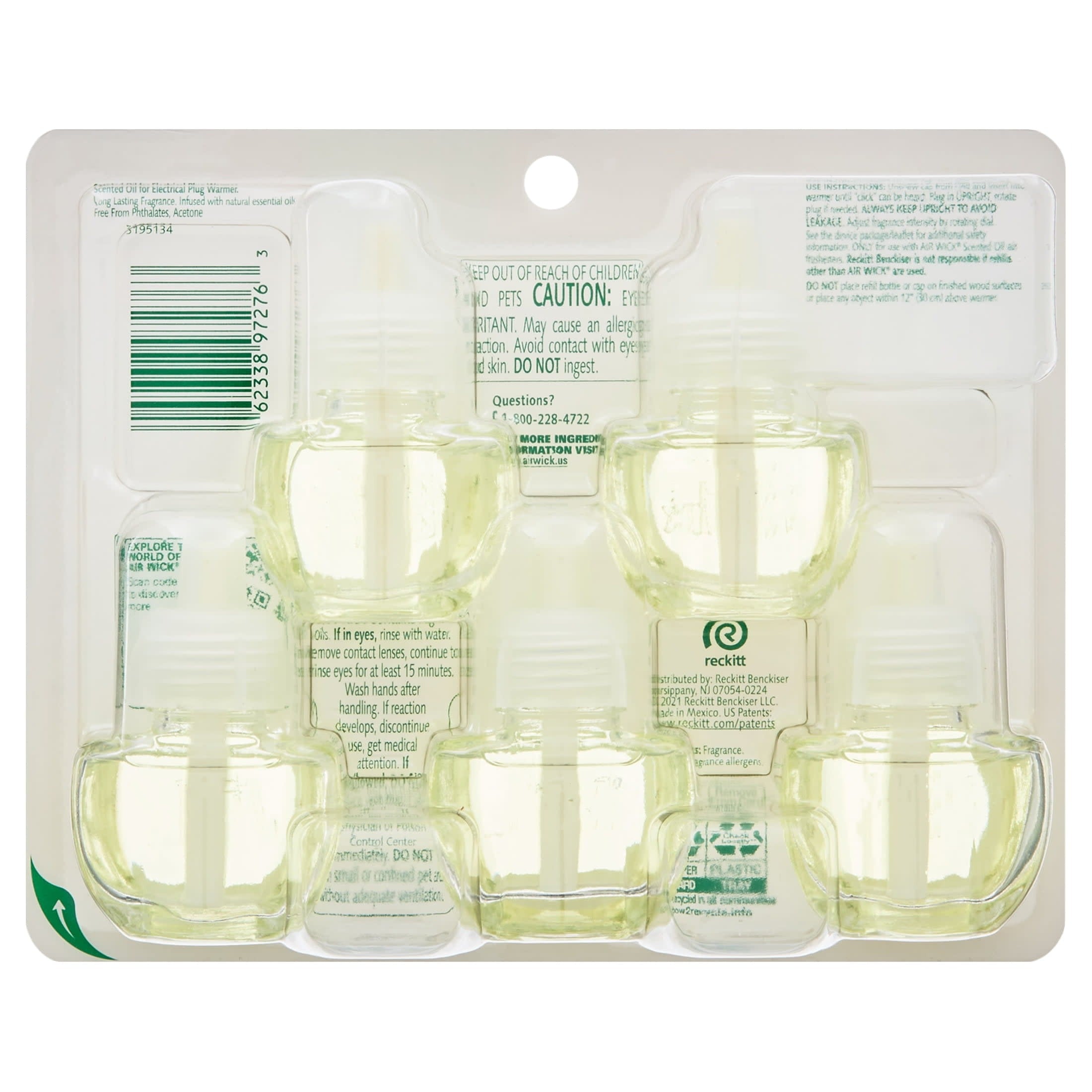 Air Wick Scented Oil - Refill Essential Oils Summer Delights (White Flowers/Melon/Vanilla) - 5ct/5pk