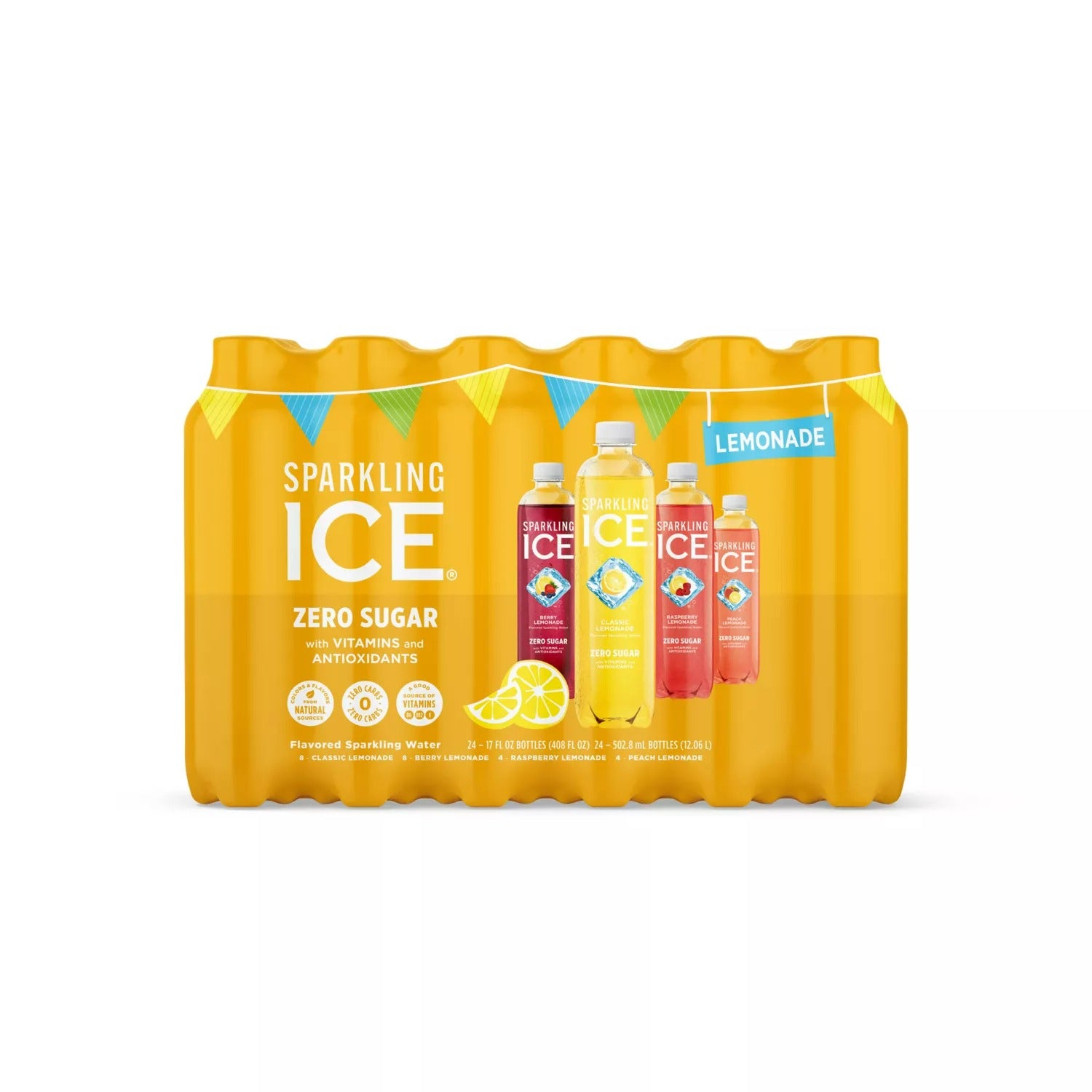 Sparkling Ice Summer Lemonade Variety Pack - 17oz/24pk