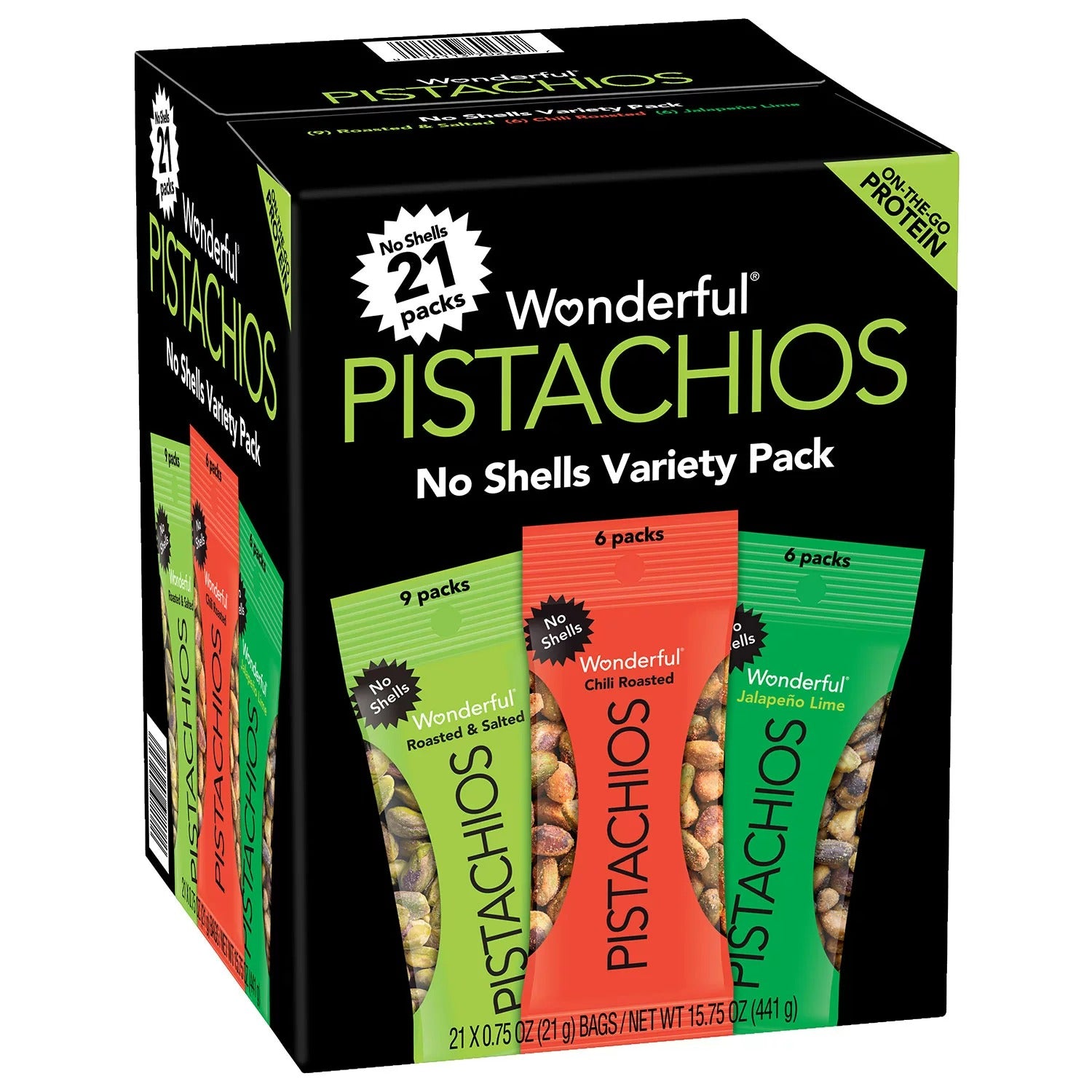 Wonderful Pistachios Variety Pack - 0.75oz/21pk