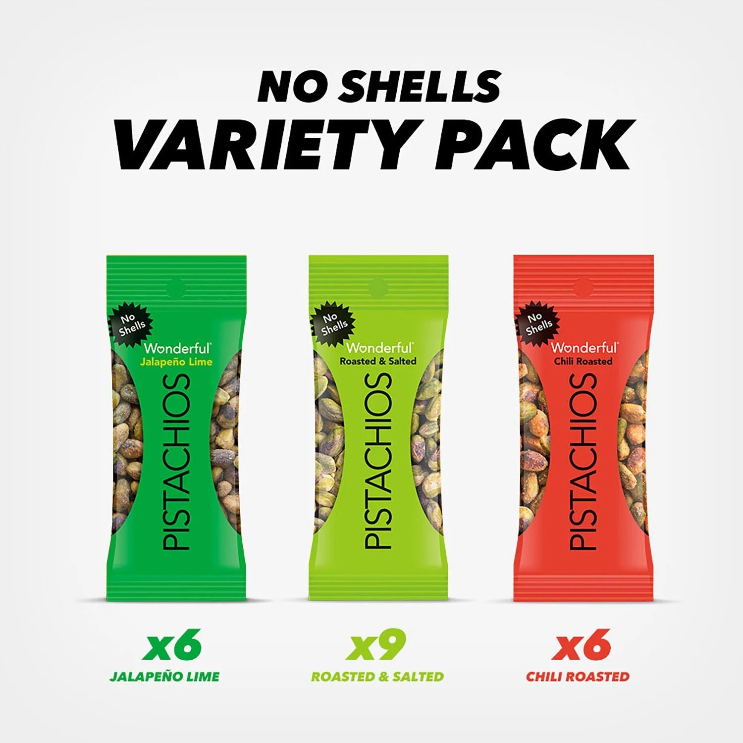 Wonderful Pistachios Variety Pack - 0.75oz/21pk