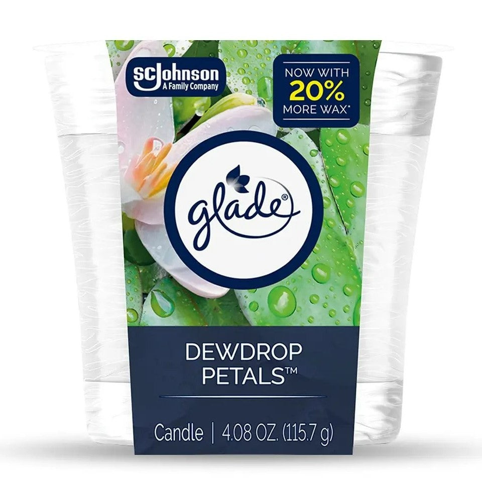 Glade Candle Dewdrop Petals - 4.08oz/6pk