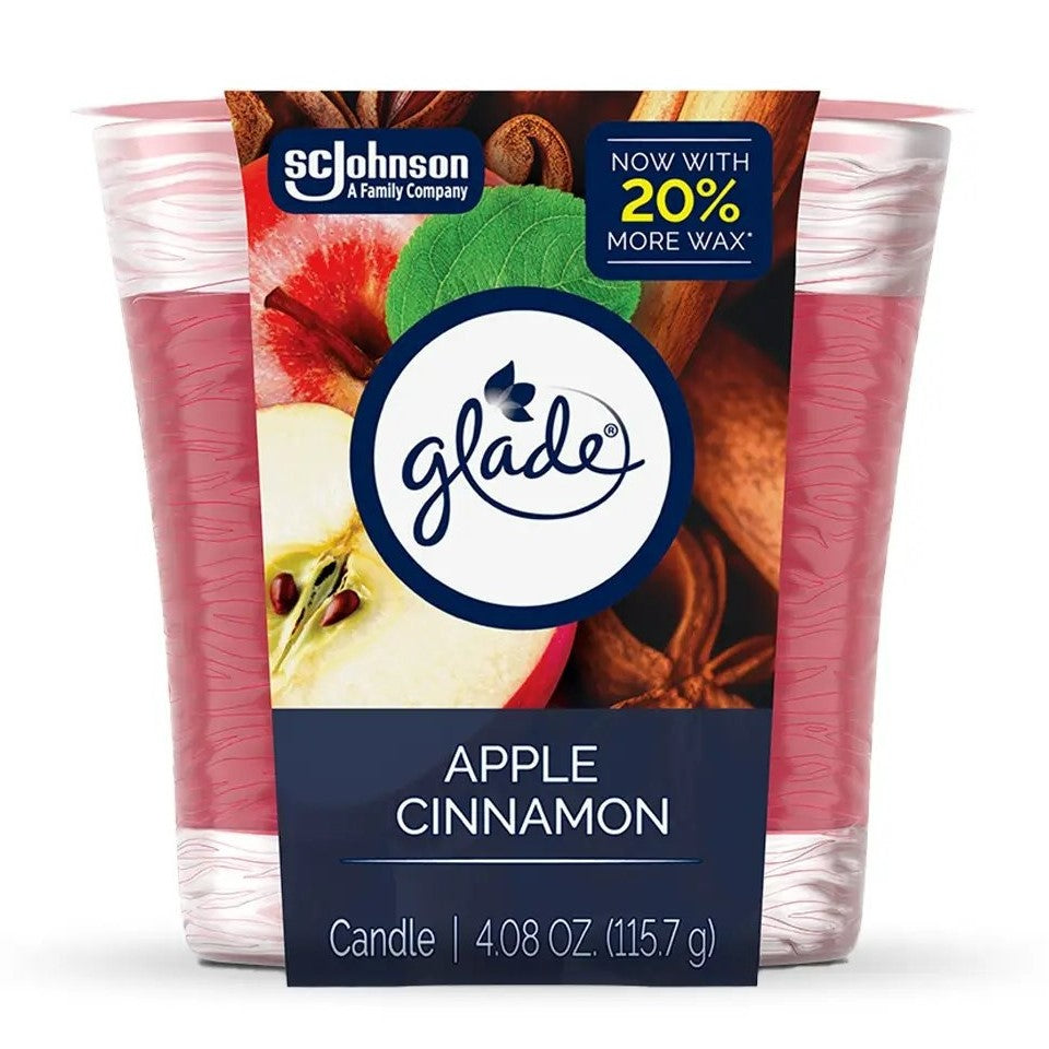 Glade Candle Apple Cinnamon - 4.08oz/6pk
