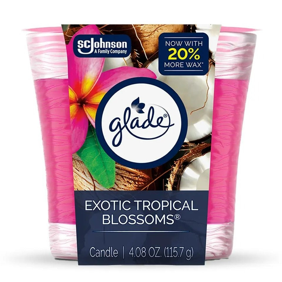 Glade Candle Tropical Blossoms - 4.08oz/6pk