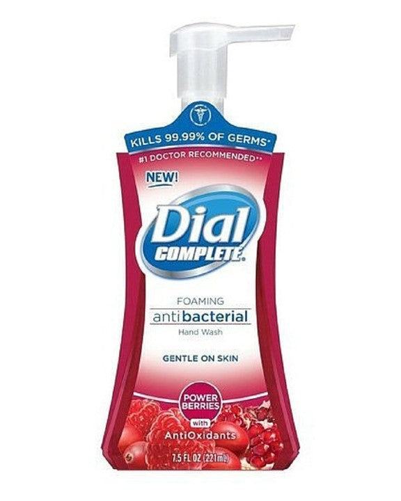Dial Antibacterial Foaming Hand Wash Power Berries - 7.5oz/6pk