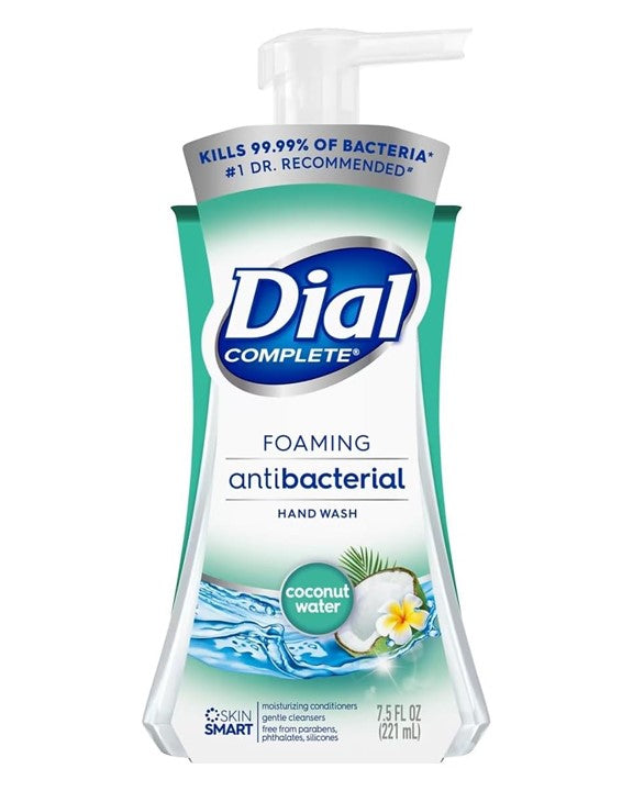 Dial Antibacterial Foaming Hand Wash Coconut Water - 7.5oz/6pk