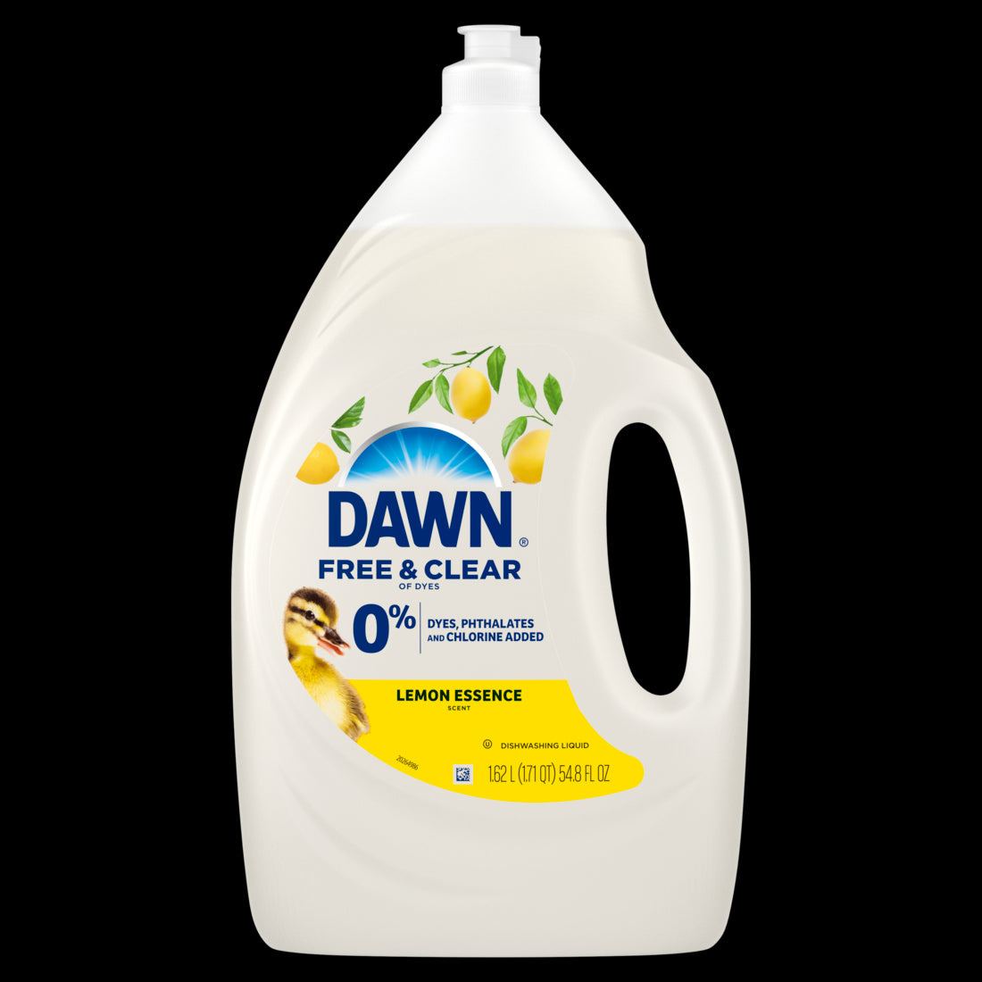 Dawn Free & Clear Dish Soap Liquid Dishwashing Liquid Grease Removal Lemon - 54.8oz/4pk