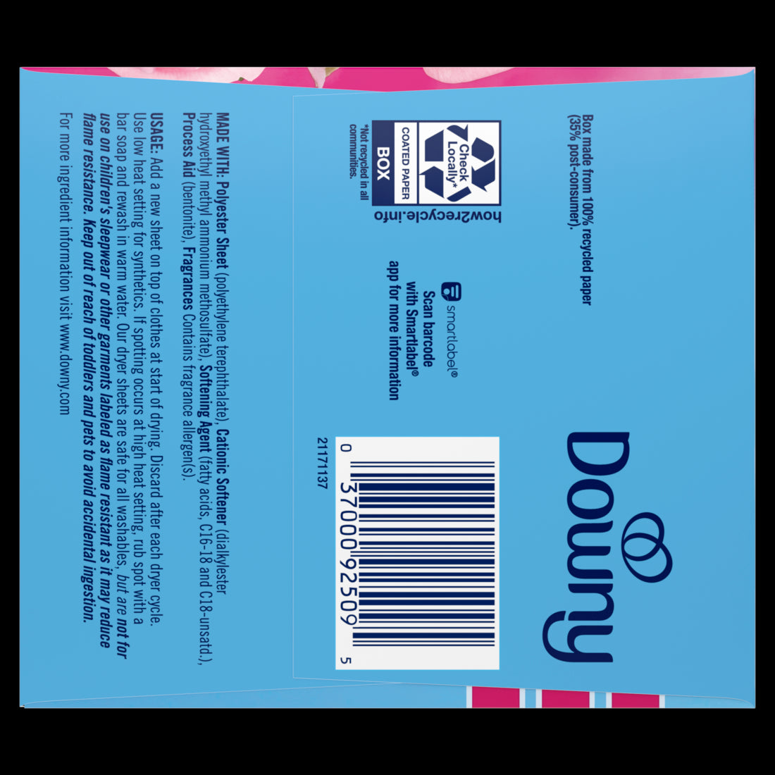 Downy Fabric Softener Dryer Sheets April Fresh - 240ct/4pk