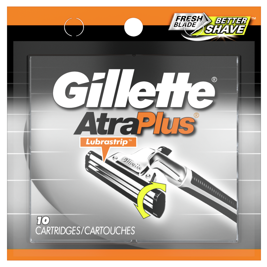 Atra Razor Blades Gillette Atra Plus Mens Razor Blade Refill Cartridges - 10ct/6pk