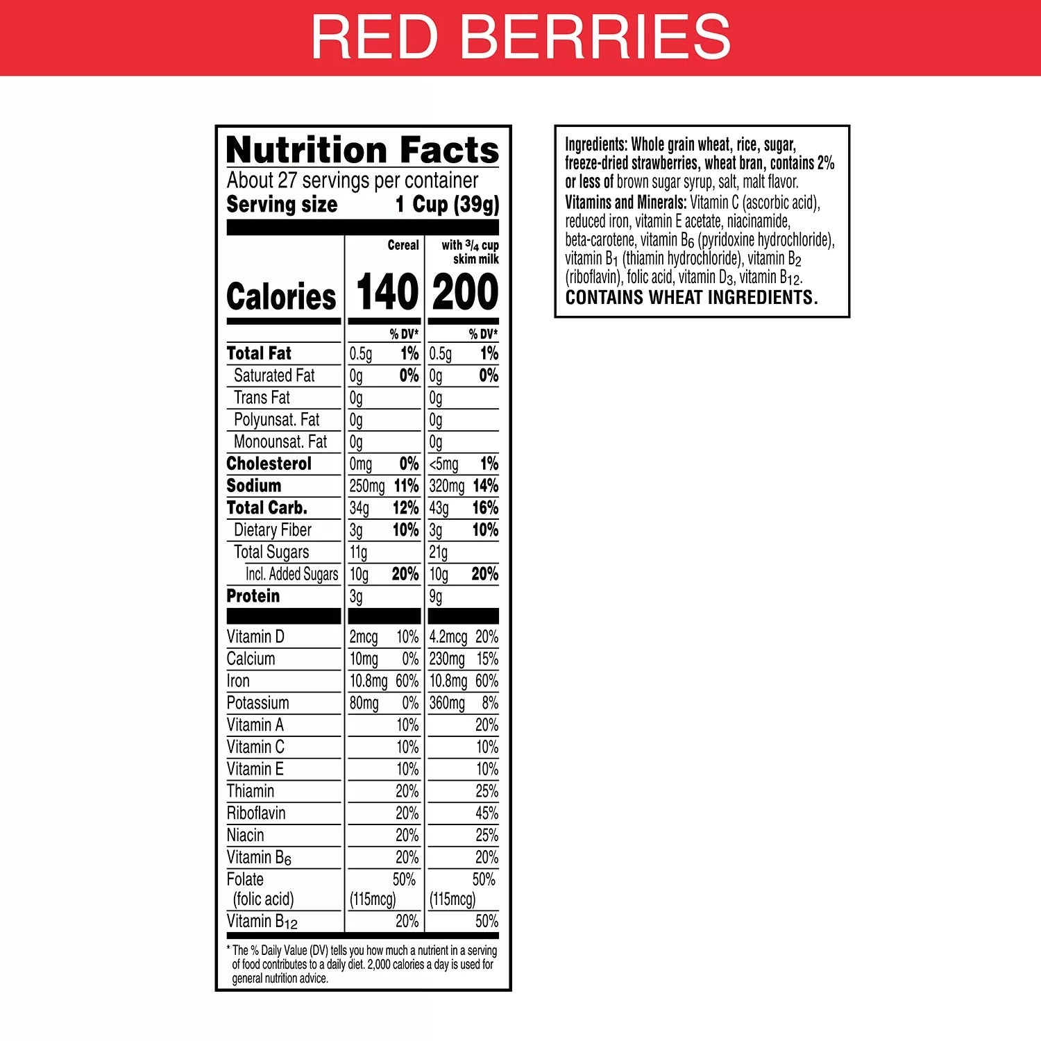 Kellogg's Special K Red Berries Cereal - 38oz/1pk