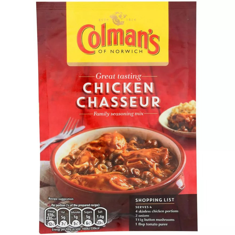 Colmans Chicken Chasseur Casserole Mix - 1.5oz/16pk