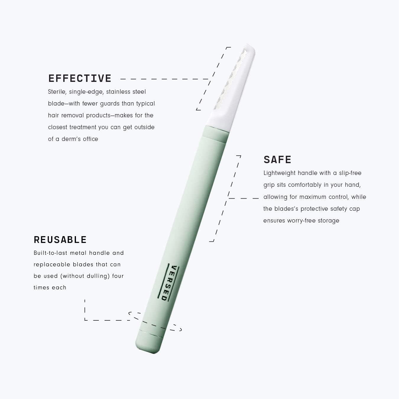 Versed Instant Gratification At-Home Dermaplaning Tool - 1ct/25pk